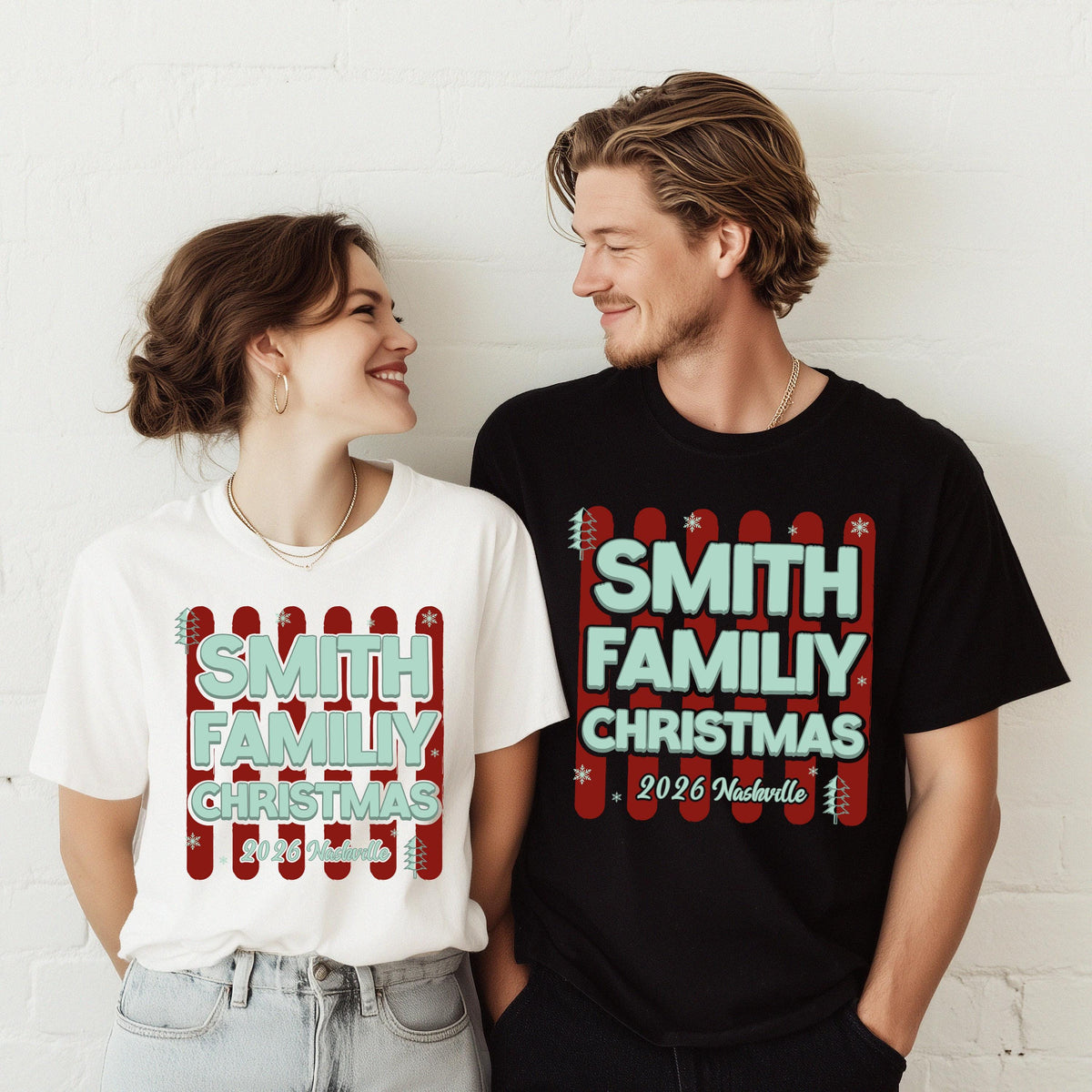 Custom Christmas Comfort Colors® Shirt, Christmas Family Matching Tee, Holiday Family Reunion Gift