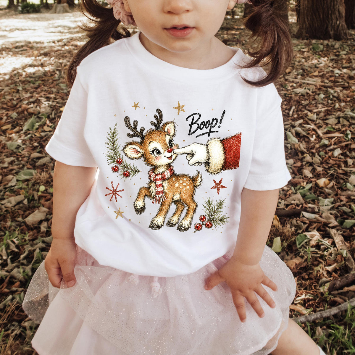 Christmas Reindeer Sweatshirt, Funny Xmas Kids Shirt, Reindeer Toddler Christmas Gift Tee