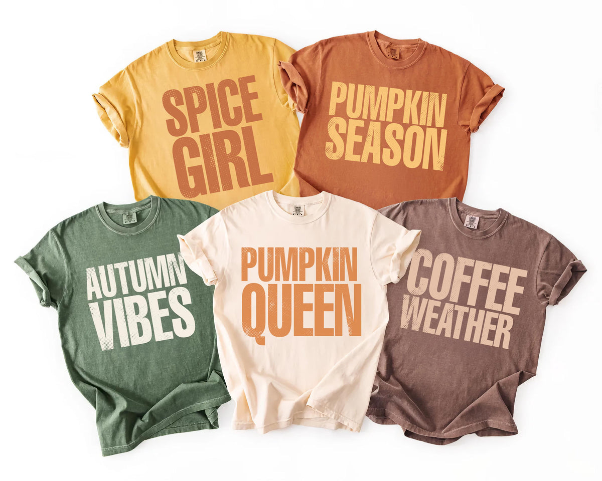 Fall Quotes Comfort Colors® Shirt, Custom Fall Long Sleeve, Funny Thanksgiving Group Matching Tees