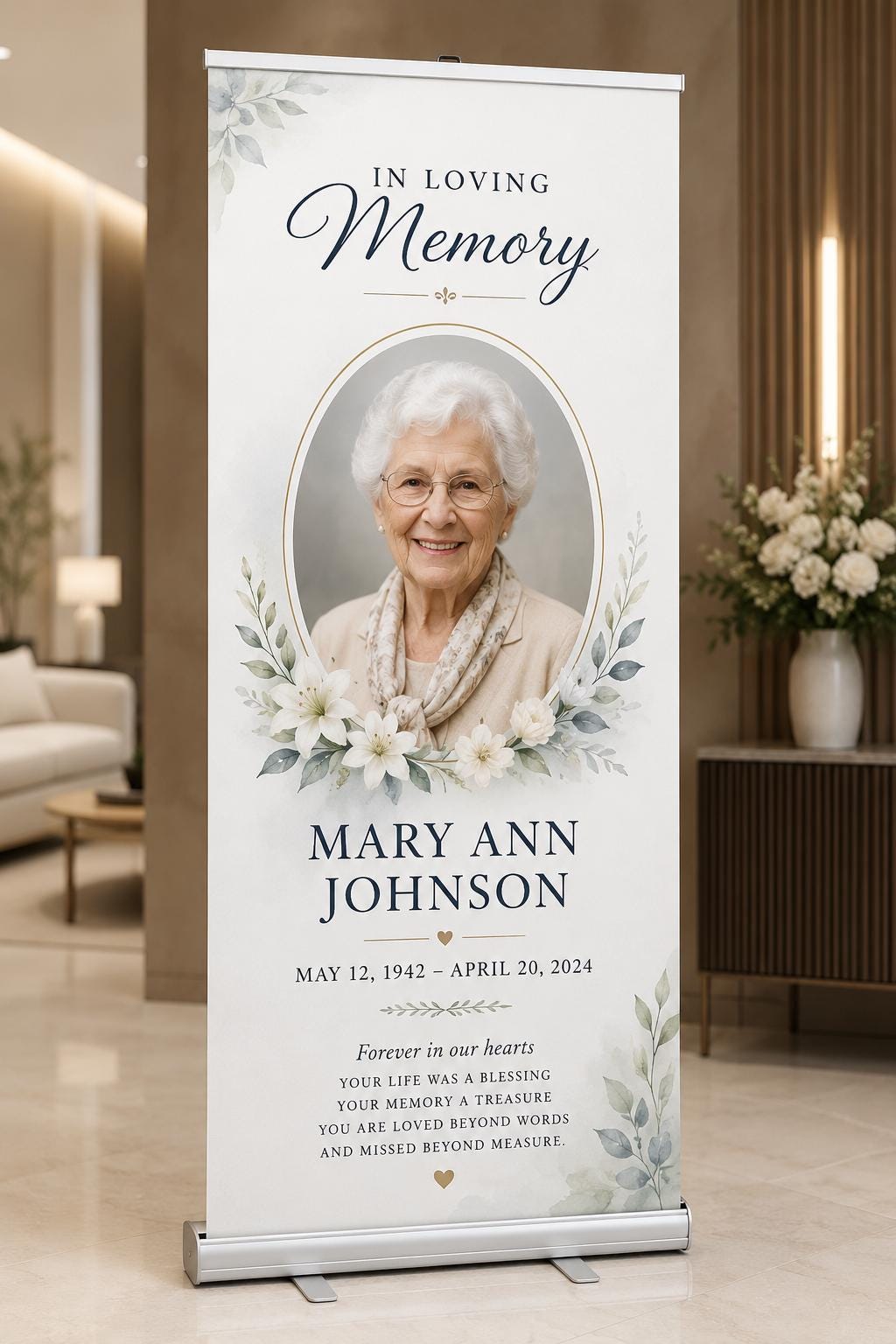 Custom Roll Up Banner, Retractable Display Stand, Trade Show Sign (33"x80")