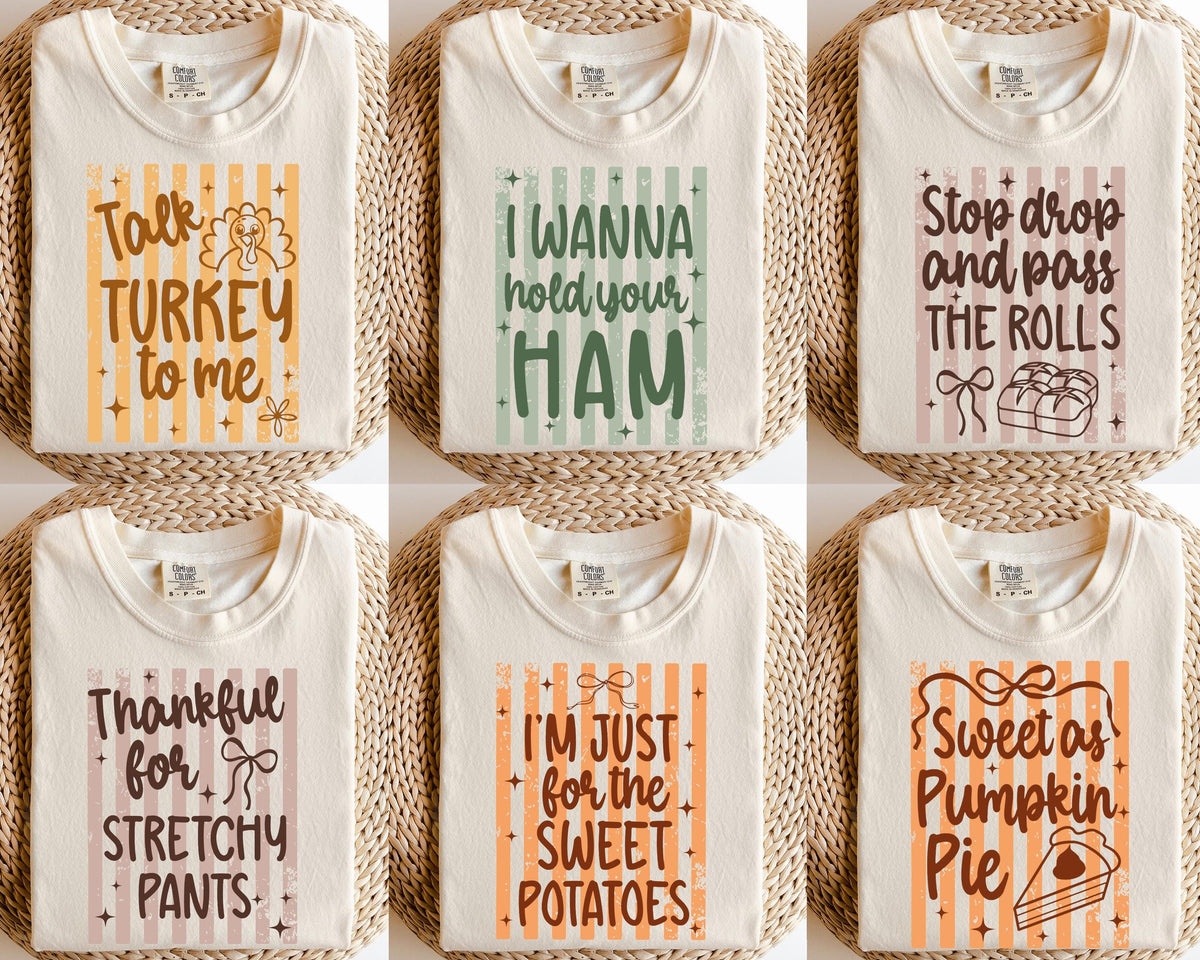 Thanksgiving Quotes Comfort Colors® Shirt, Fall Season Long Sleeve, Funny Thanksgiving Matching Tee
