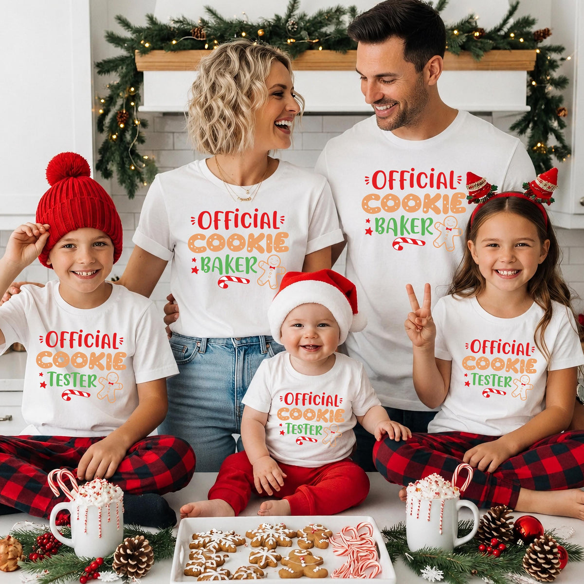 Christmas Gingerbread Family Shirt, Official Cookie Baker T-Shirt, Cookie Tester Tee, Xmas Cookie Sweatshirt