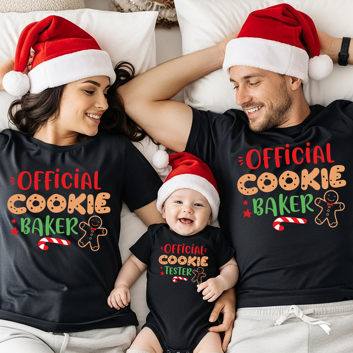 Christmas Gingerbread Family Shirt, Official Cookie Baker T-Shirt, Cookie Tester Tee, Xmas Cookie Sweatshirt