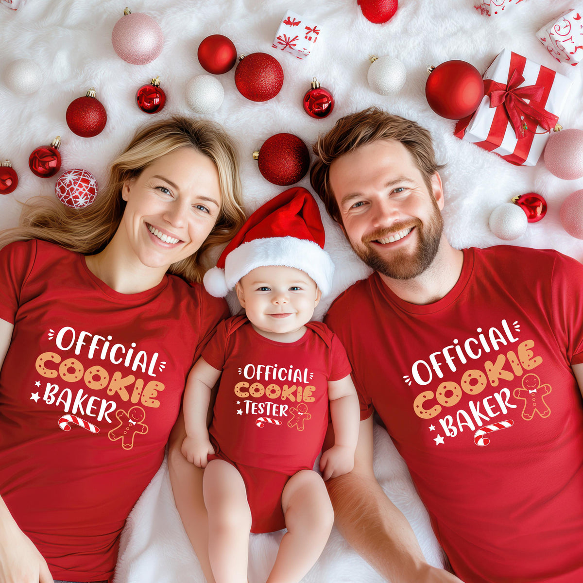 Christmas Gingerbread Family Shirt, Official Cookie Baker T-Shirt, Cookie Tester Tee, Xmas Cookie Sweatshirt