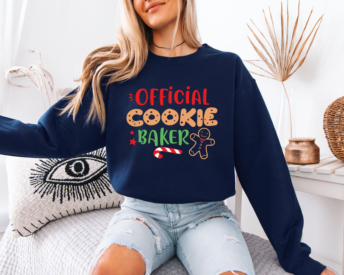 Christmas Gingerbread Family Shirt, Official Cookie Baker T-Shirt, Cookie Tester Tee, Xmas Cookie Sweatshirt