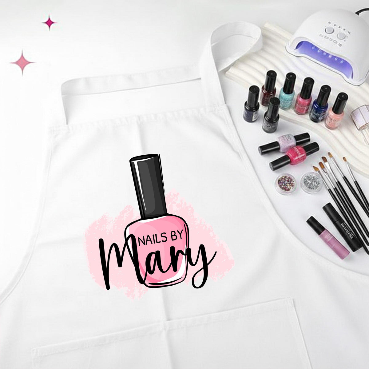 Personalized Nail Artist Apron