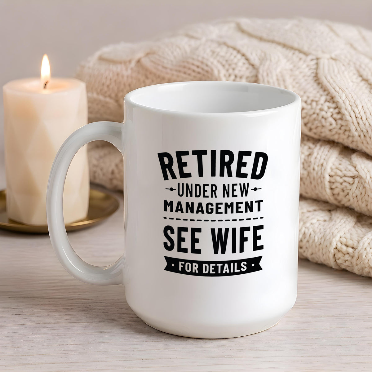 Funny Retirement Mug, Retired Husband Gift, Funny Gift for Retired Men
