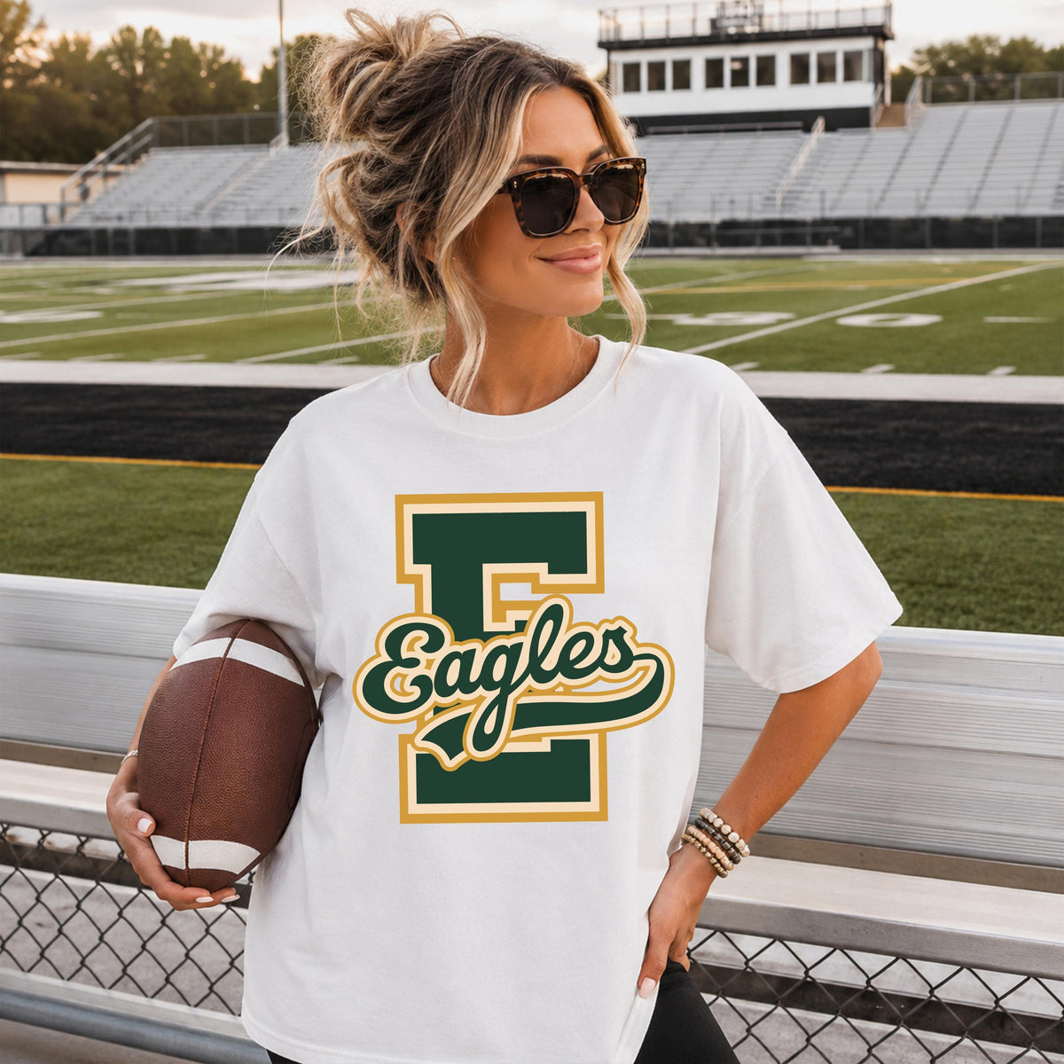 Personalized School Initial and Team Name Shirt