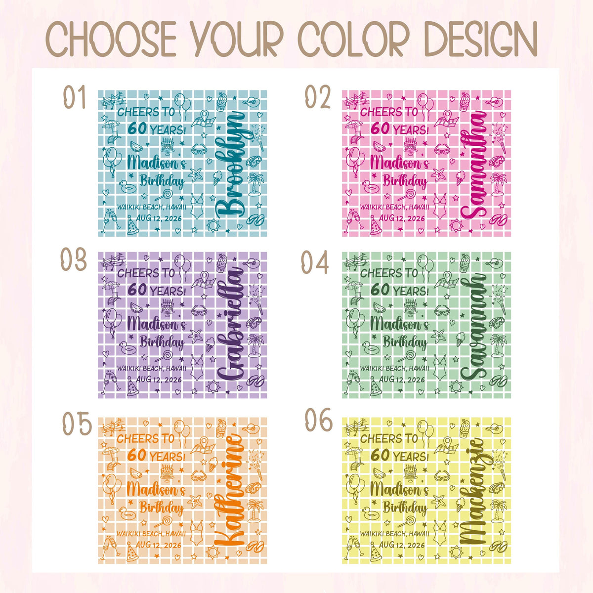 Personalized Milestone Birthday Tumbler, 20 oz