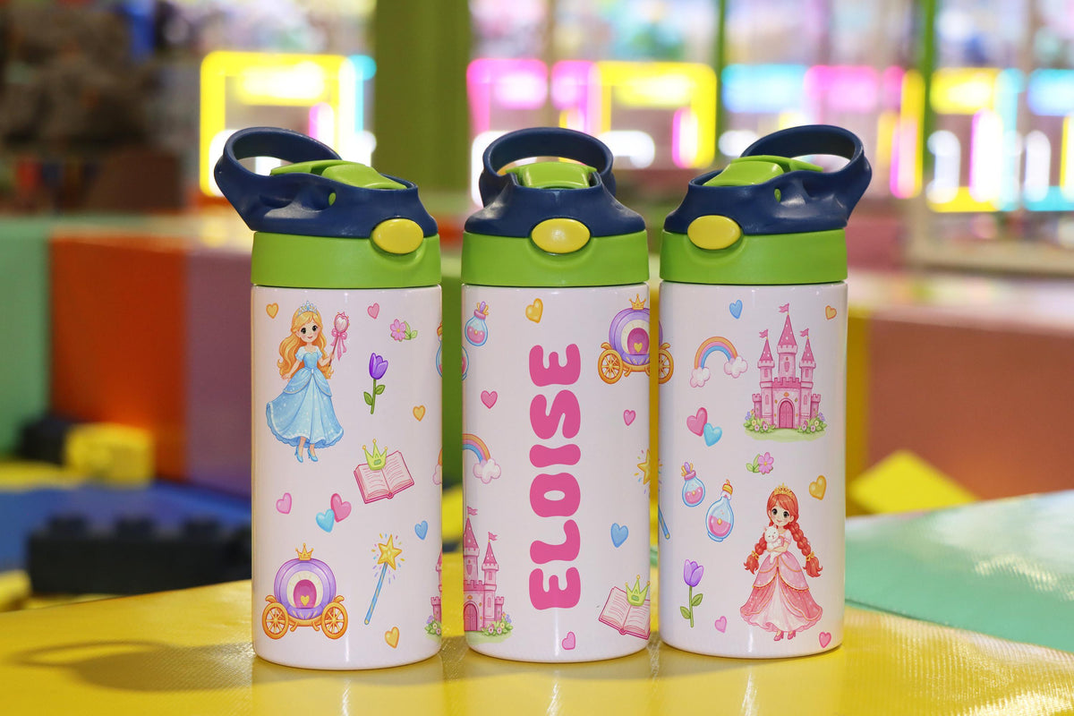 Personalized Kids Ocean Tumbler, Custom Name Sea Life Water Bottle