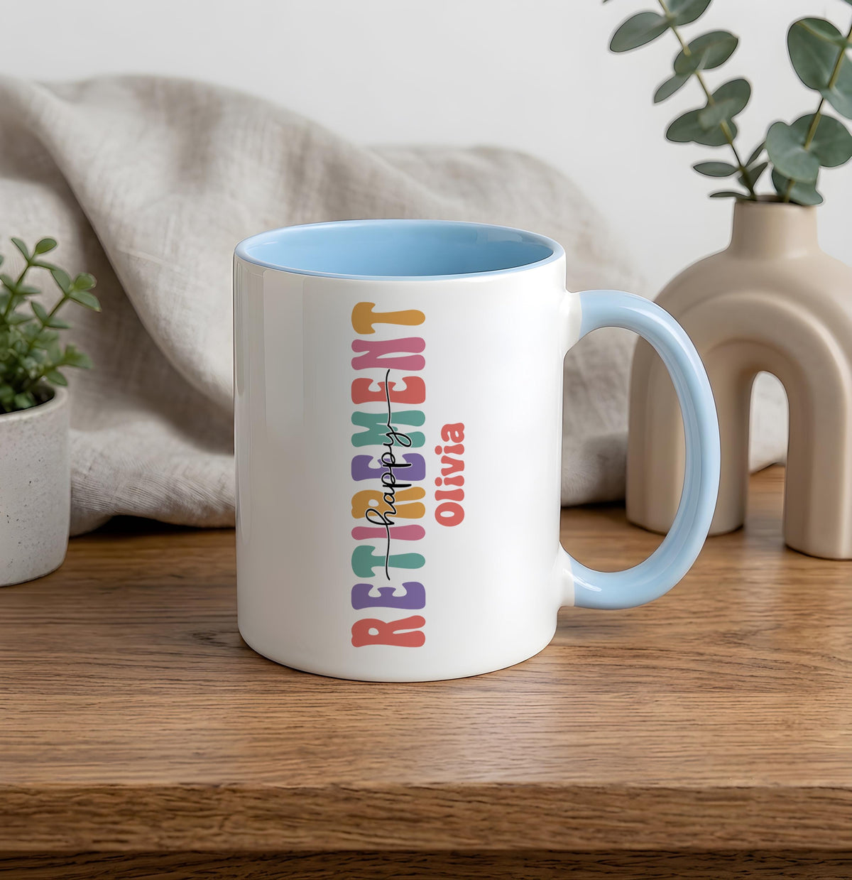 Personalized Retirement Mug, Custom Retired Coffee Cup, Funny Coworker Retirement Gift