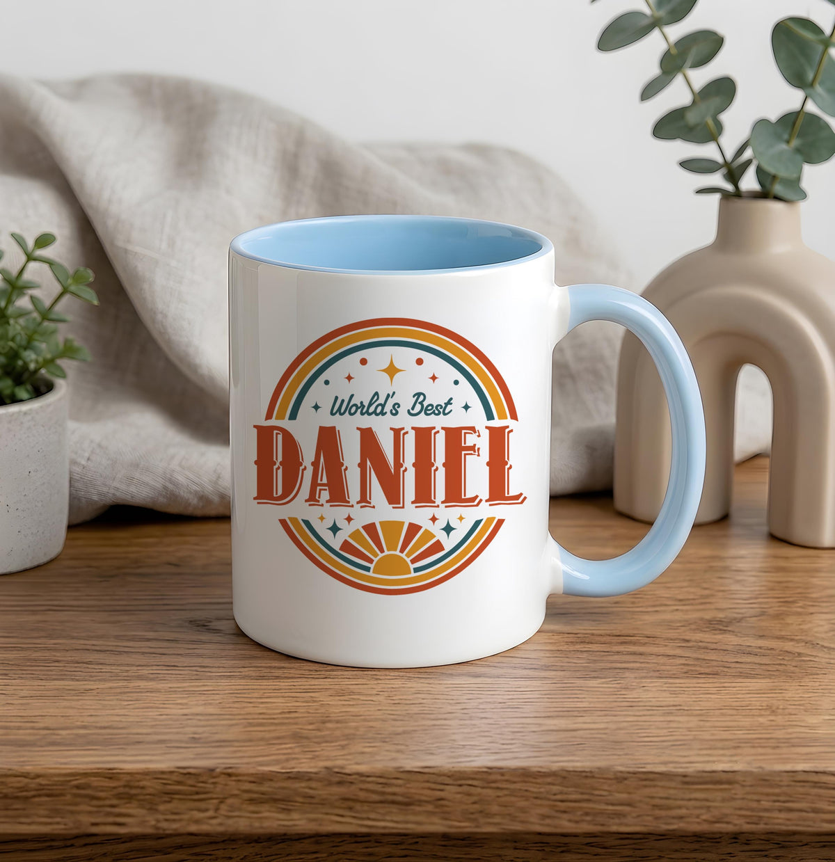 Custom Name Coffee Mug, Vintage Style Birthday Gift for Him (11oz or 15oz)