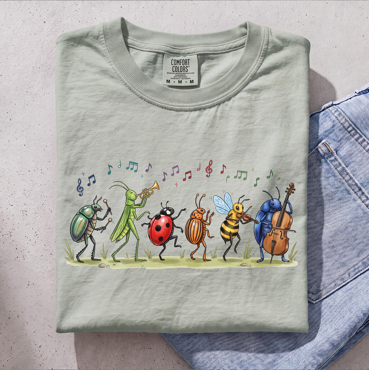 Bug Orchestra Line Art Graphic Shirt