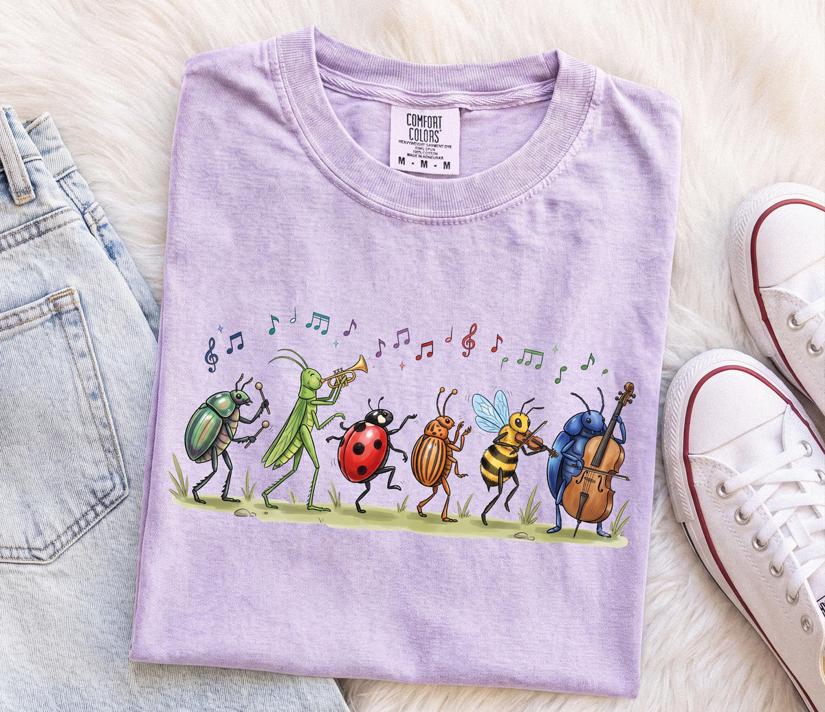 Bug Orchestra Line Art Graphic Shirt