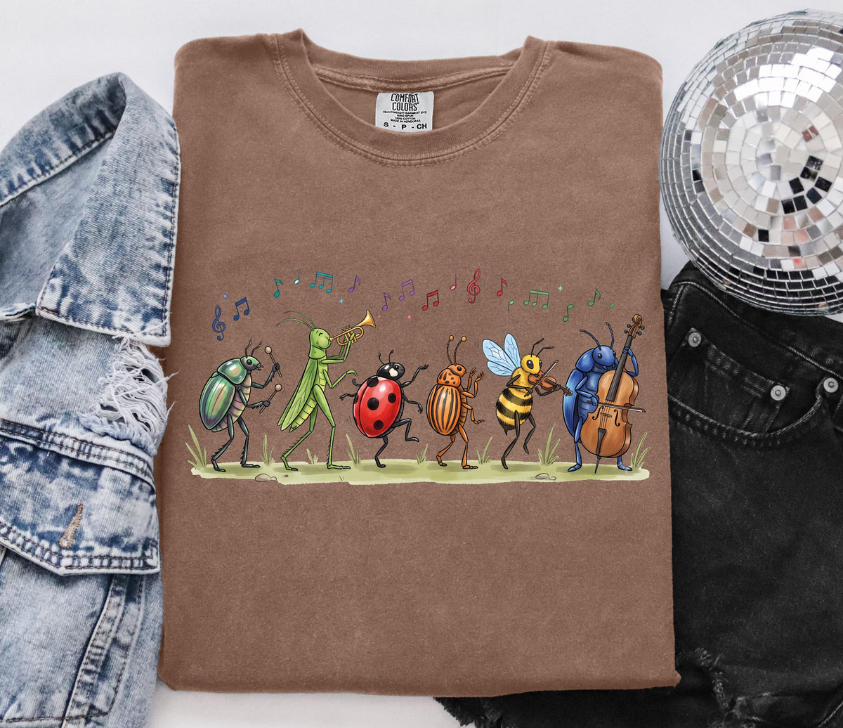 Bug Orchestra Line Art Graphic Shirt