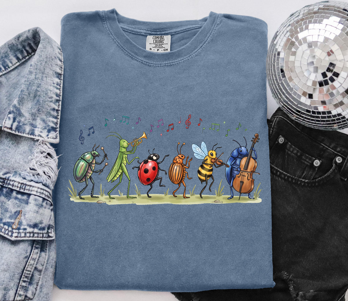 Bug Orchestra Line Art Graphic Shirt