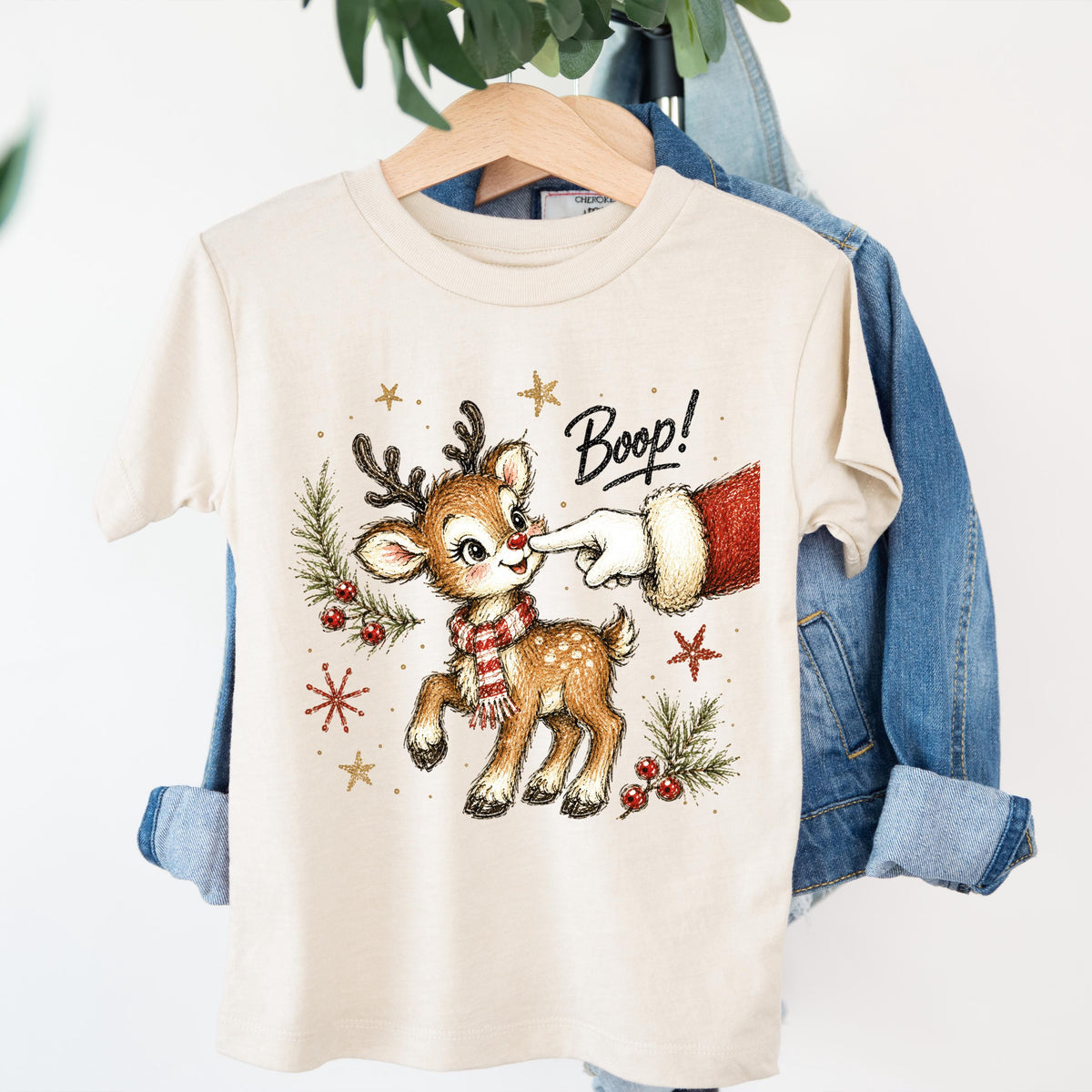 Christmas Reindeer Sweatshirt, Funny Xmas Kids Shirt, Reindeer Toddler Christmas Gift Tee