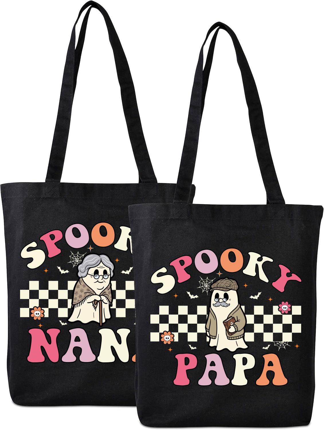 Custom Ghoul Birthday Tote Bag, Halloween Birthday Kids Bags, Personalized Spooky Tote Bag, Trick or Treat Matching Totes