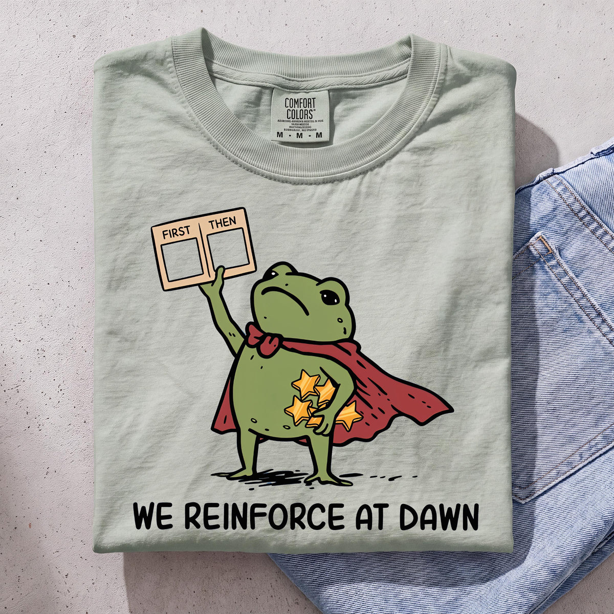 We Reinforce at Dawn Frog Graphic Shirt