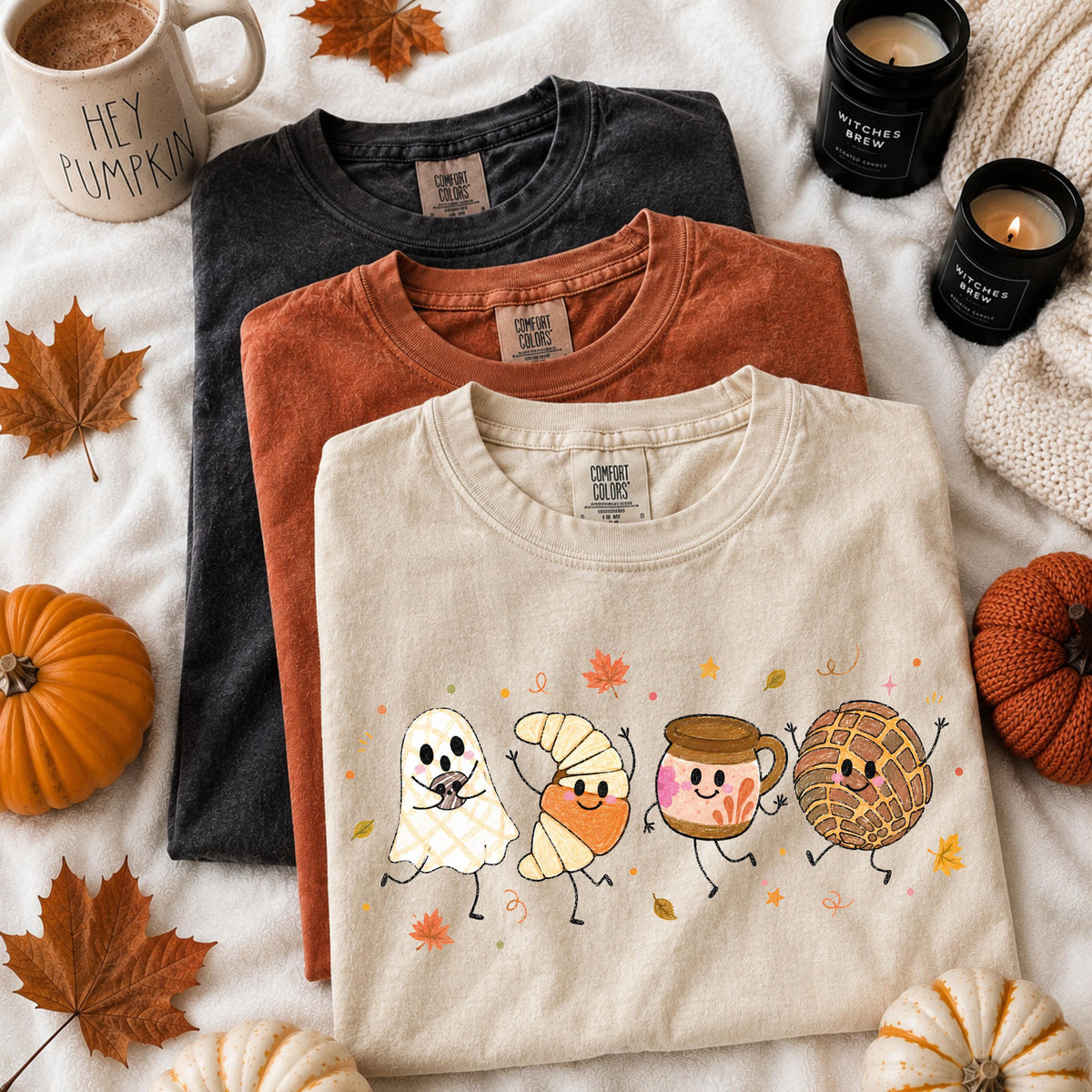 Pantasmas Ghost Comfort Colors® Shirt, Latina Spooky Season Tee, Mexican Halloween Long Sleeve