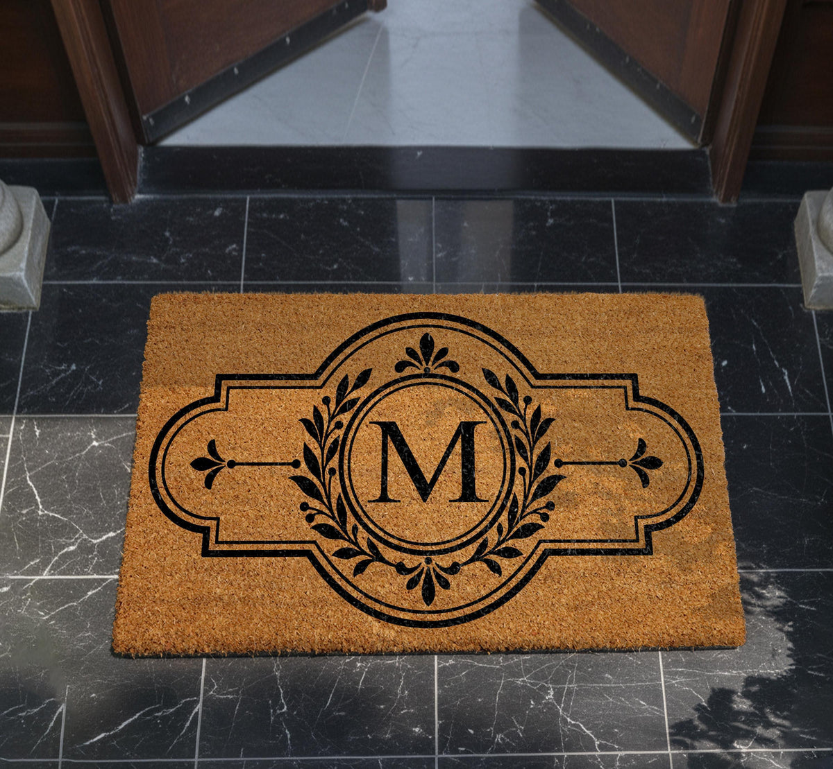 Custom Monogram Doormat, Personalized Initial Welcome Mat, New Home Housewarming Gift