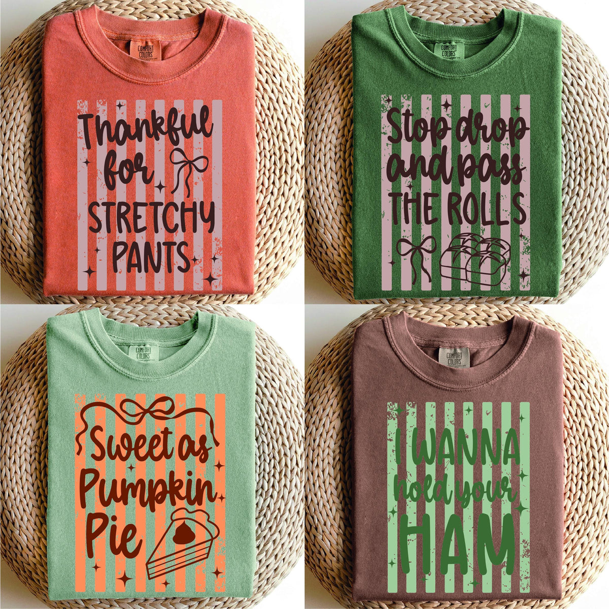 Thanksgiving Quotes Comfort Colors® Shirt, Fall Season Long Sleeve, Funny Thanksgiving Matching Tee
