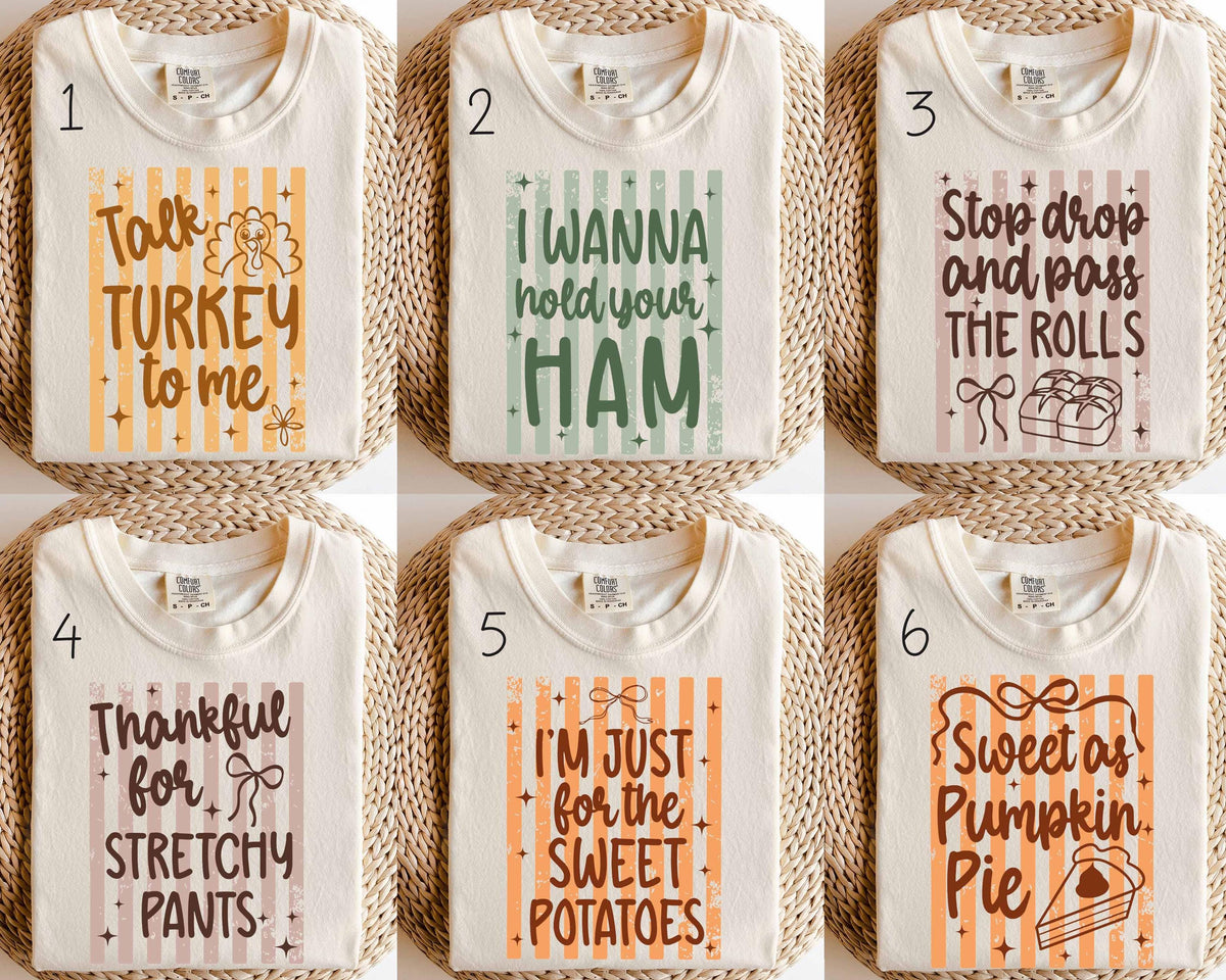 Thanksgiving Quotes Comfort Colors® Shirt, Fall Season Long Sleeve, Funny Thanksgiving Matching Tee