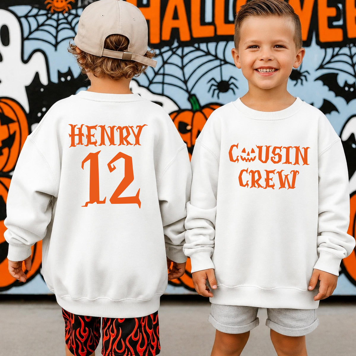 Custom Spooky Cousin Crew Shirt, Halloween Kids Matching Tee, Halloween Cousin Party Gifts