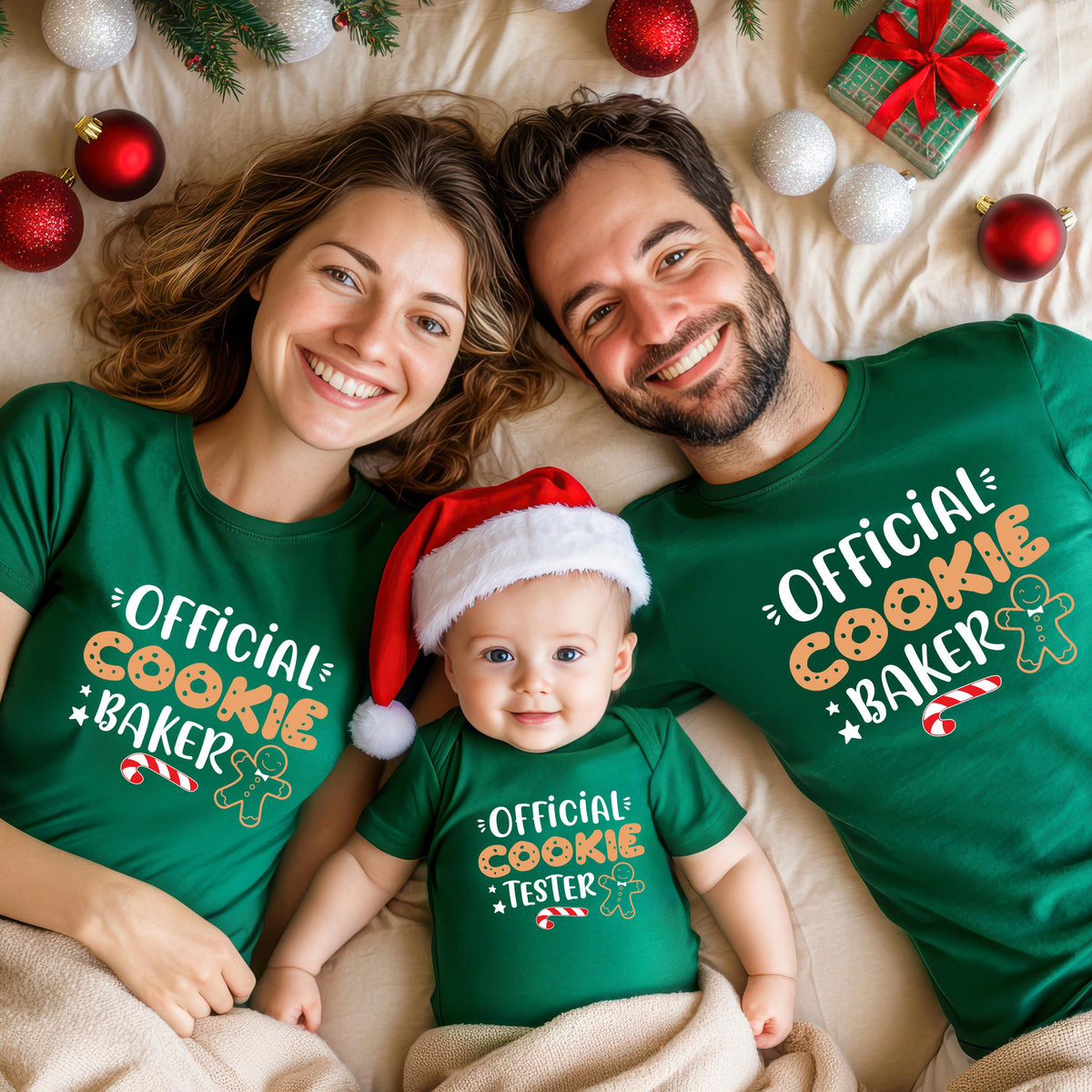 Christmas Gingerbread Family Shirt, Official Cookie Baker T-Shirt, Cookie Tester Tee, Xmas Cookie Sweatshirt