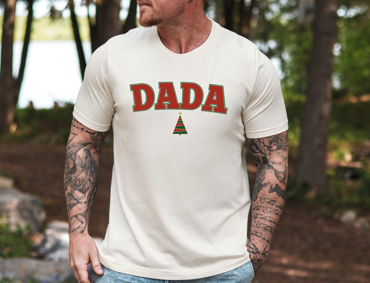 Christmas Tree Family Shirt, Xmas Mama & Dada Matching T-shirt, Christmas Nana and Papa Gift Tee
