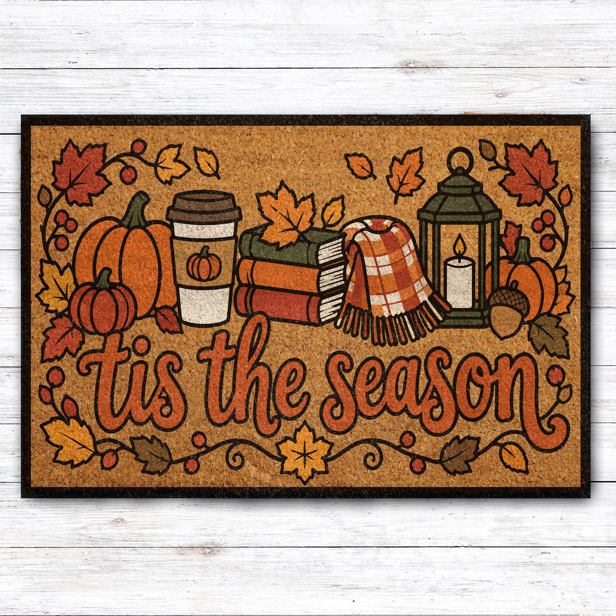 Tis the Season Autumn Coir Doormat