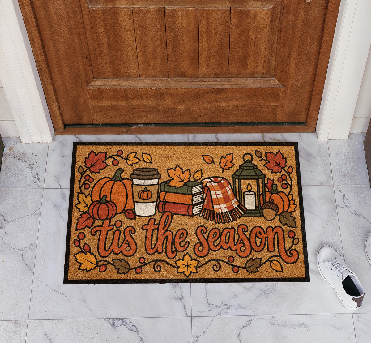 Tis the Season Autumn Coir Doormat