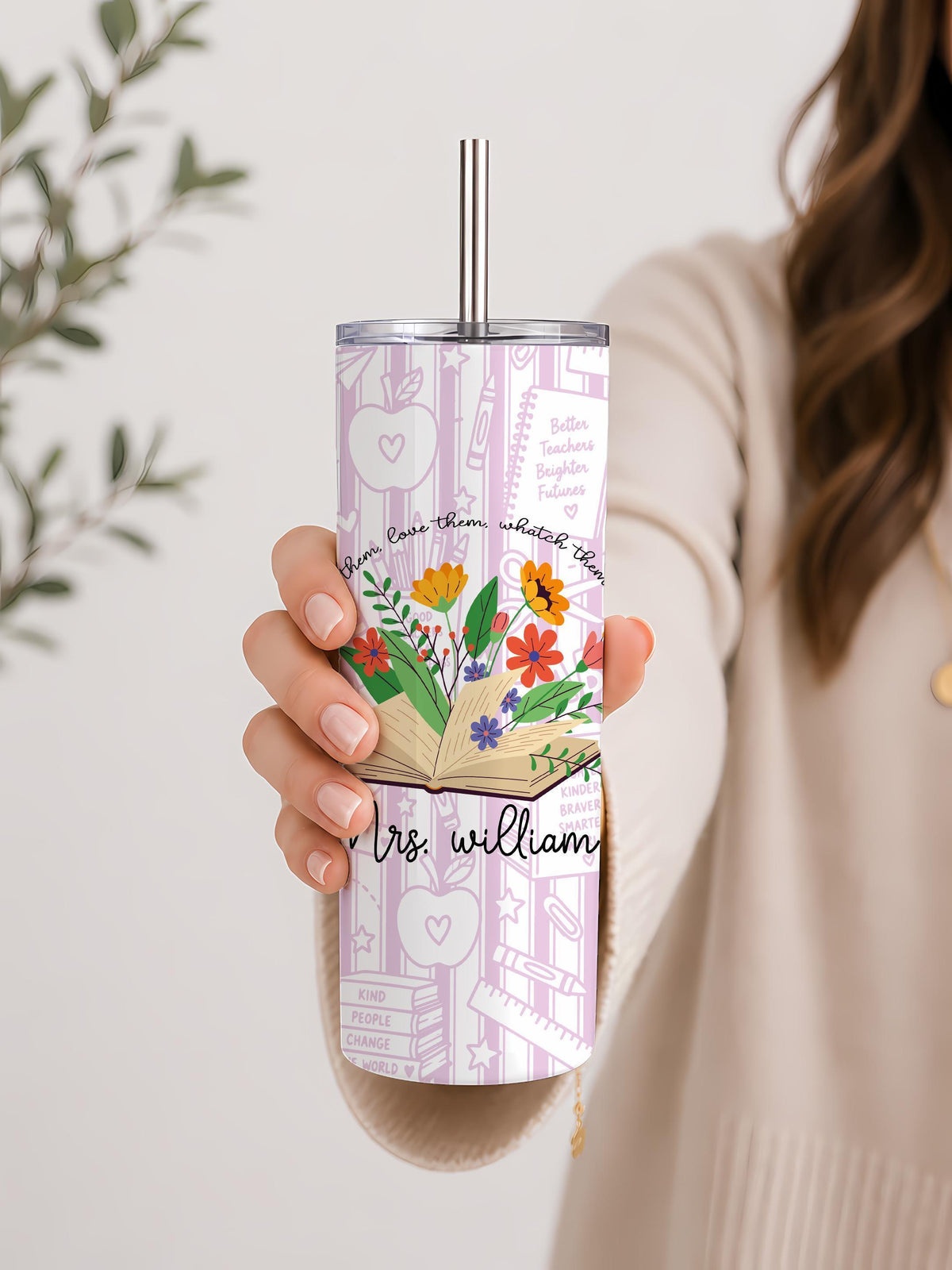 Personalized Teacher Pencil Tumbler, 20 oz