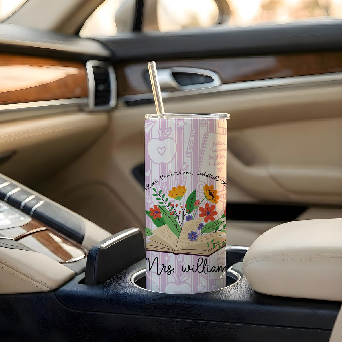 Personalized Teacher Pencil Tumbler, 20 oz