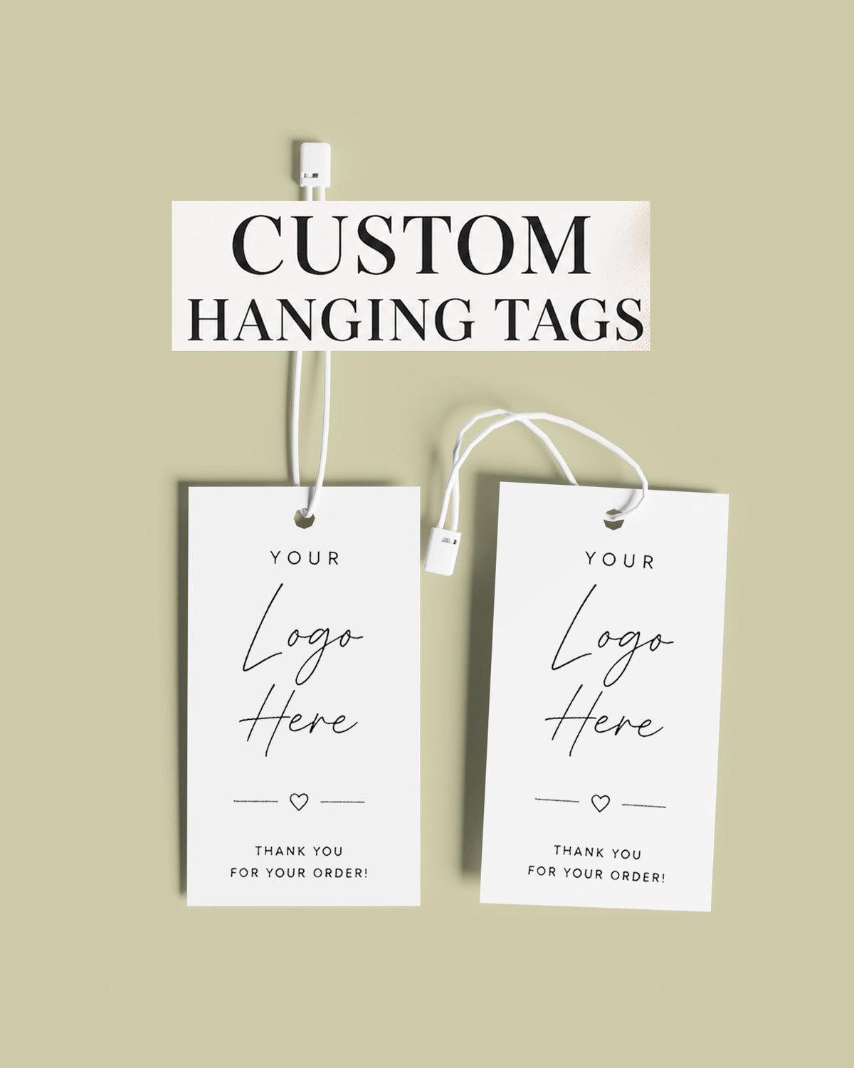 Custom Printed Hang Tags, Brand Labels, Boutique Clothing Tags (String Included)