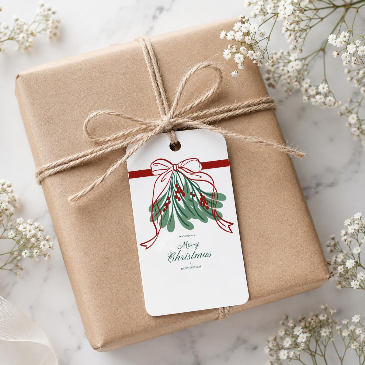 Gift Tags with String, Elegant Packaging Tags (Digital File)