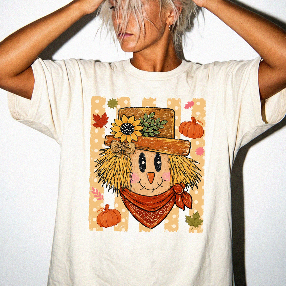 Spooky Vibes Comfort Colors® Shirt, Scarecrowish Fall T-Shirt, Funny Halloween Gift Tee