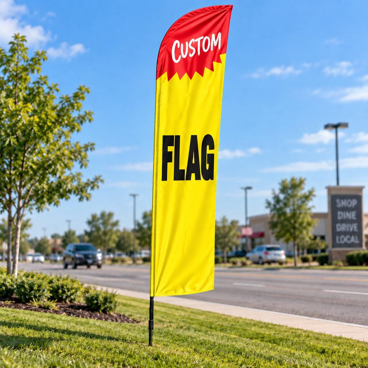 Custom Feather Flag Advertising Banner, Outdoor Polyester Beach Flag Sign, Event Display