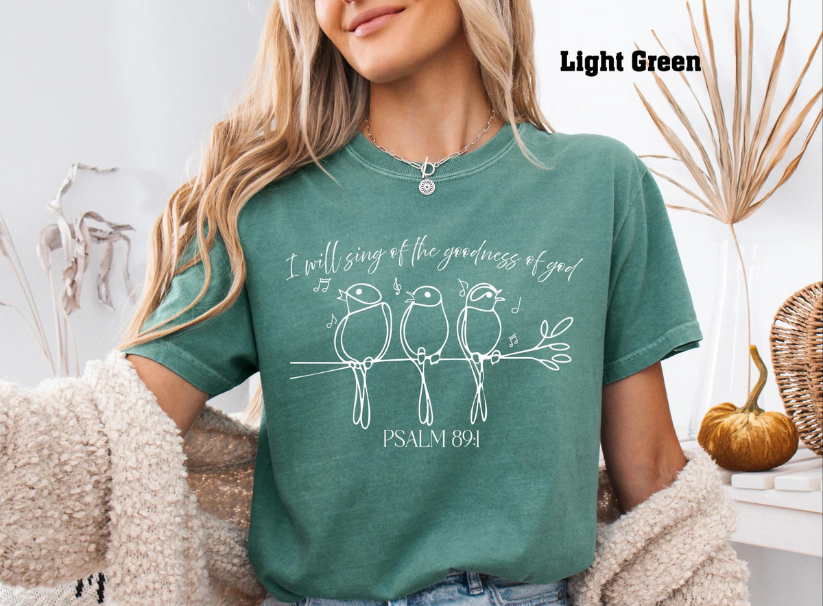 Christian Birds Comfort Colors® Shirt, Bible Verse Long Sleeve, Faith Based Gift Tee