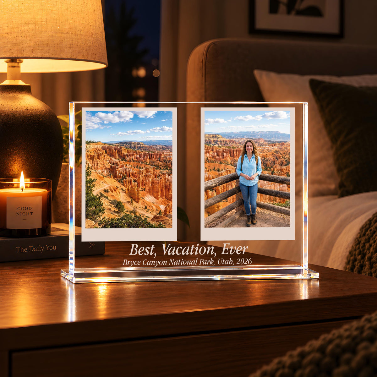 Custom Acrylic Photo Block, Memorial Picture Plaque, Personalized Anniversary Keepsake Gift