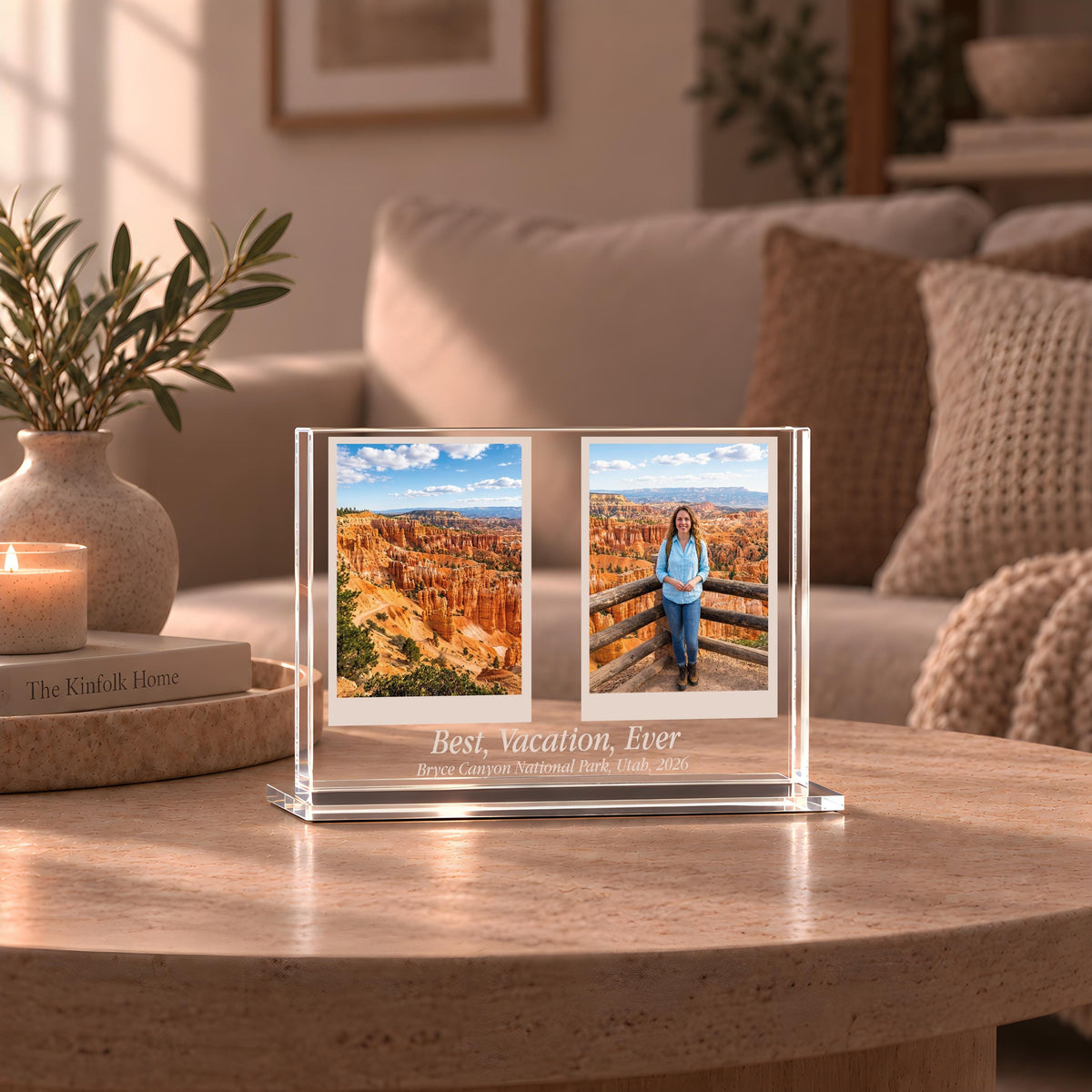 Custom Acrylic Photo Block, Memorial Picture Plaque, Personalized Anniversary Keepsake Gift