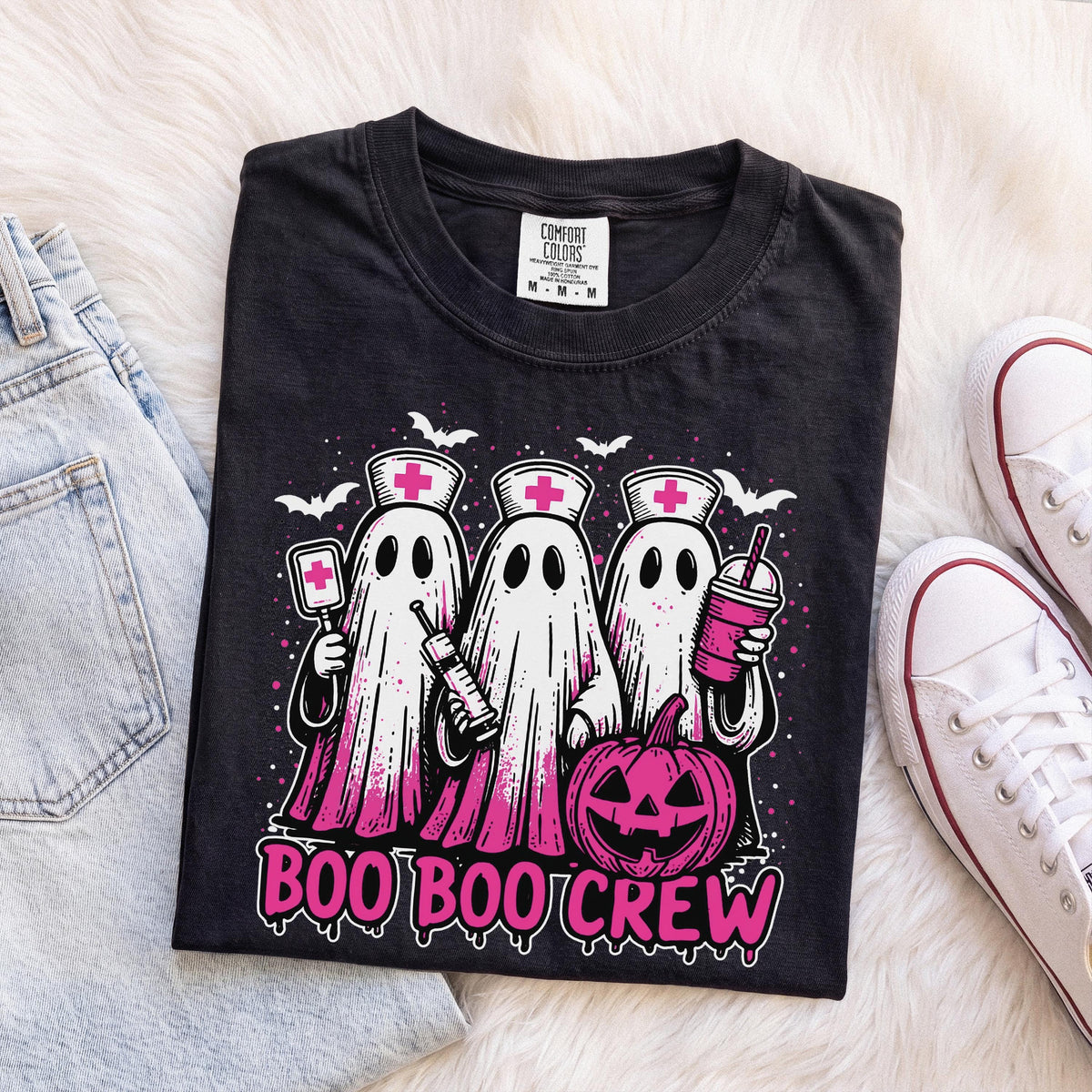 Ghost Nurse Comfort Colors® T-Shirt, Spooky Nurse Tee, Halloween Nurse Gift Shirt