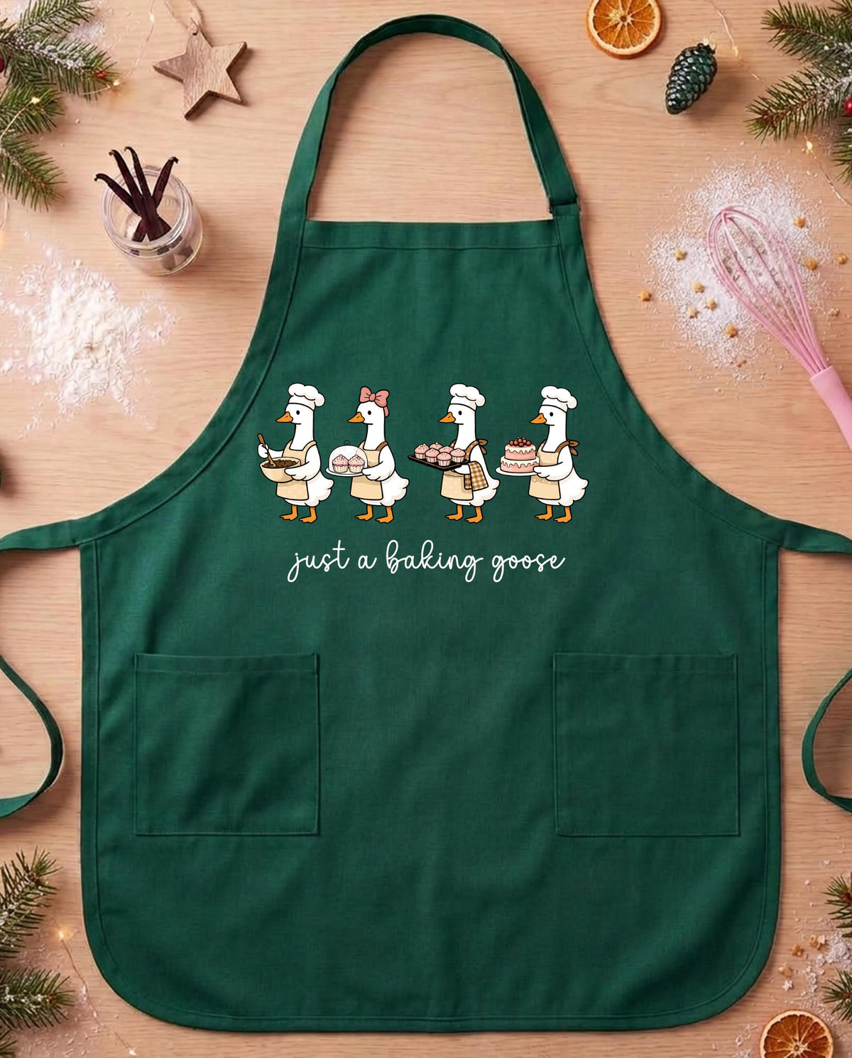 Just a Baking Goose Apron, Funny Goose Kitchen Apron