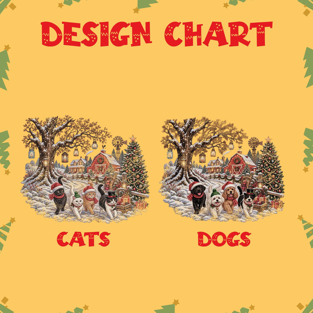 Vintage Christmas Dog Sweatshirt, Winter Farm Tee, Rustic Holiday Puppy Top, Cozy Barn Christmas Tree Graphic, Dog Mom Xmas Gift