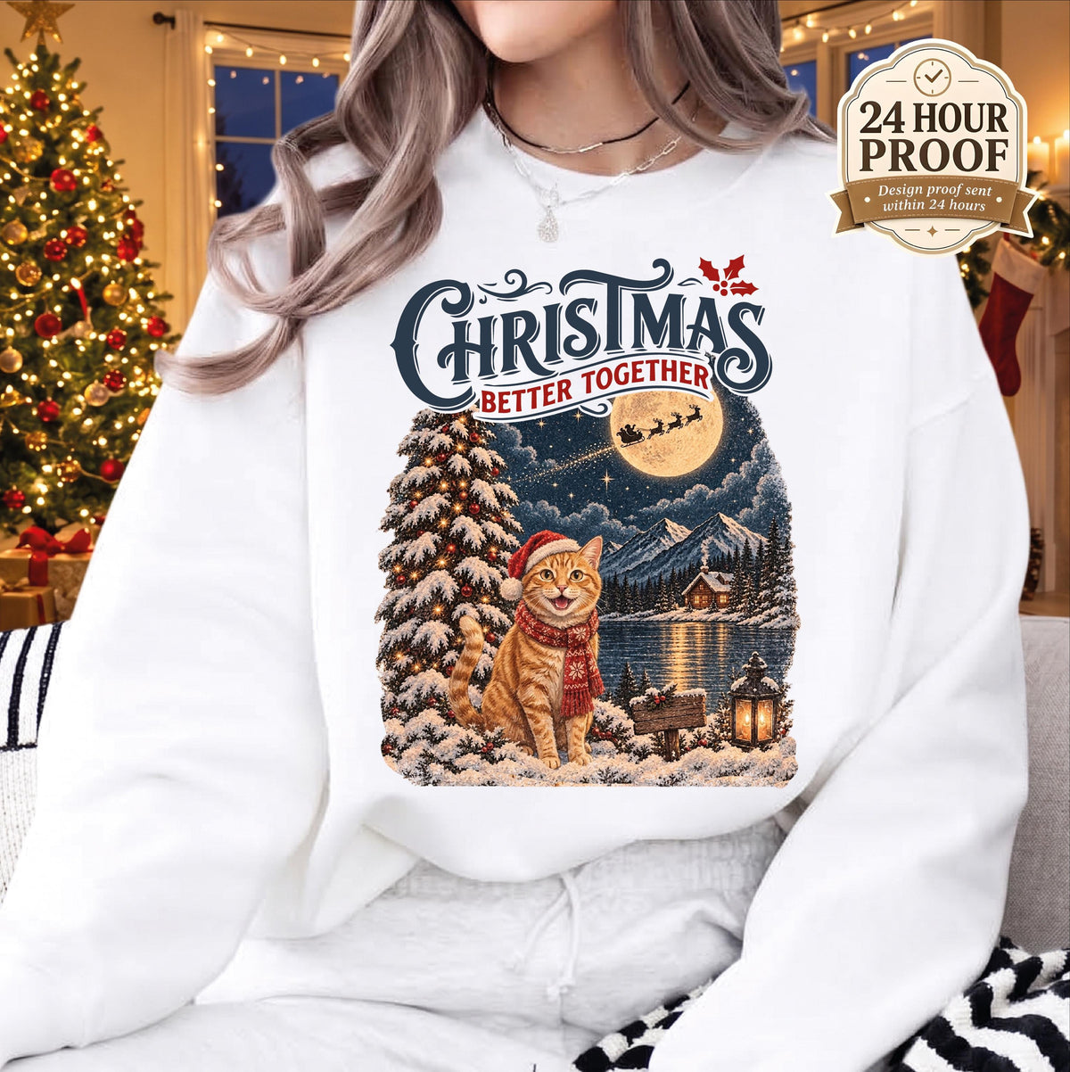 Custom Pet Christmas Sweatshirt, Vintage Winter Dog Portrait, Better Together Holiday Sweater, Dog Mom Xmas Gift, Retro Pet Apparel