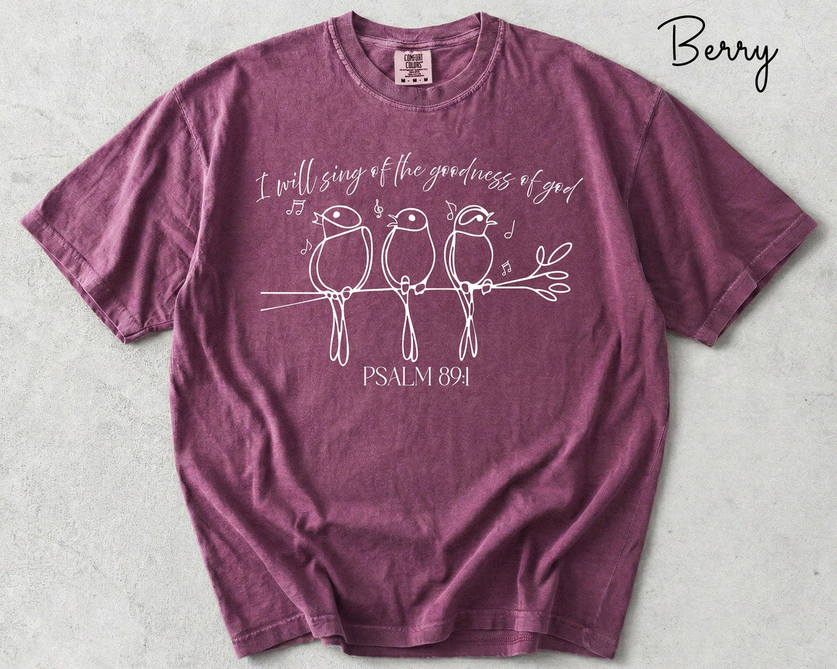 Christian Birds Comfort Colors® Shirt, Bible Verse Long Sleeve, Faith Based Gift Tee