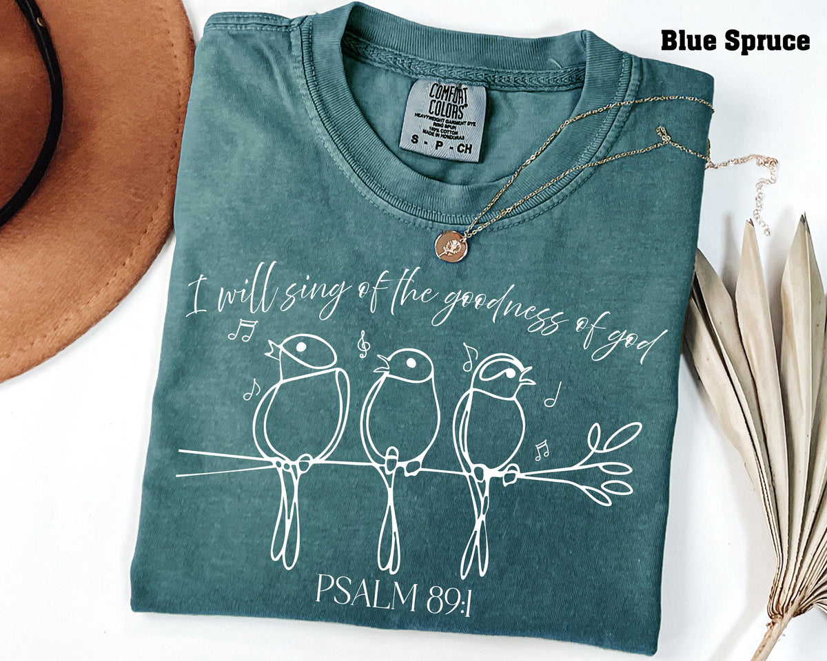 Christian Birds Comfort Colors® Shirt, Bible Verse Long Sleeve, Faith Based Gift Tee