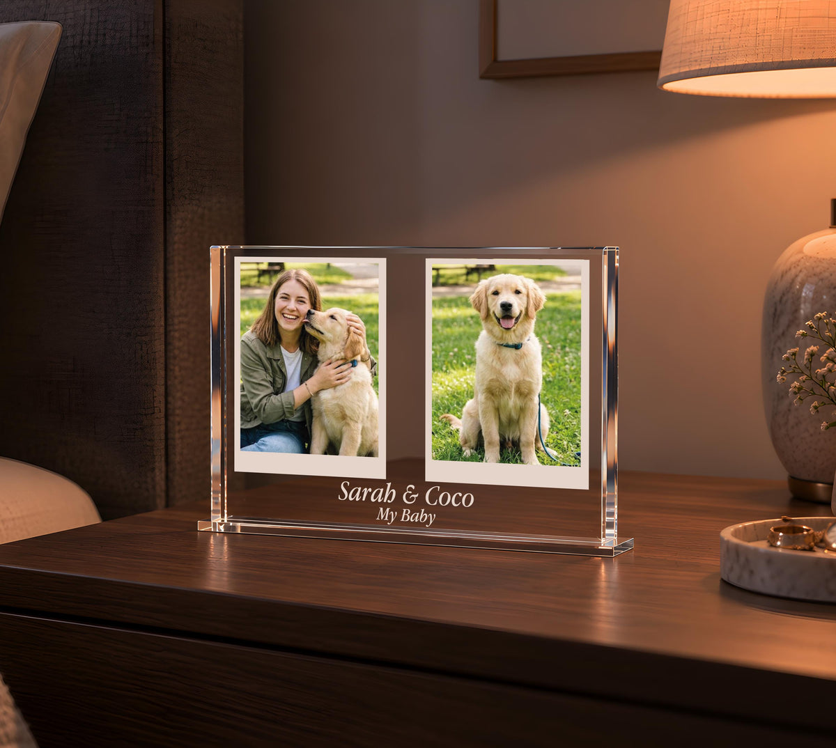Custom Acrylic Photo Block, Memorial Picture Plaque, Personalized Anniversary Keepsake Gift