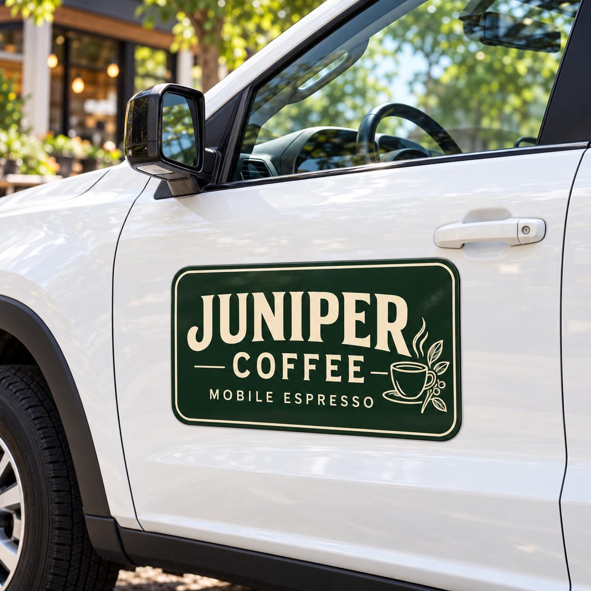Custom Business Logo Vehicle Magnet, Removable Van and Truck Door Sign
