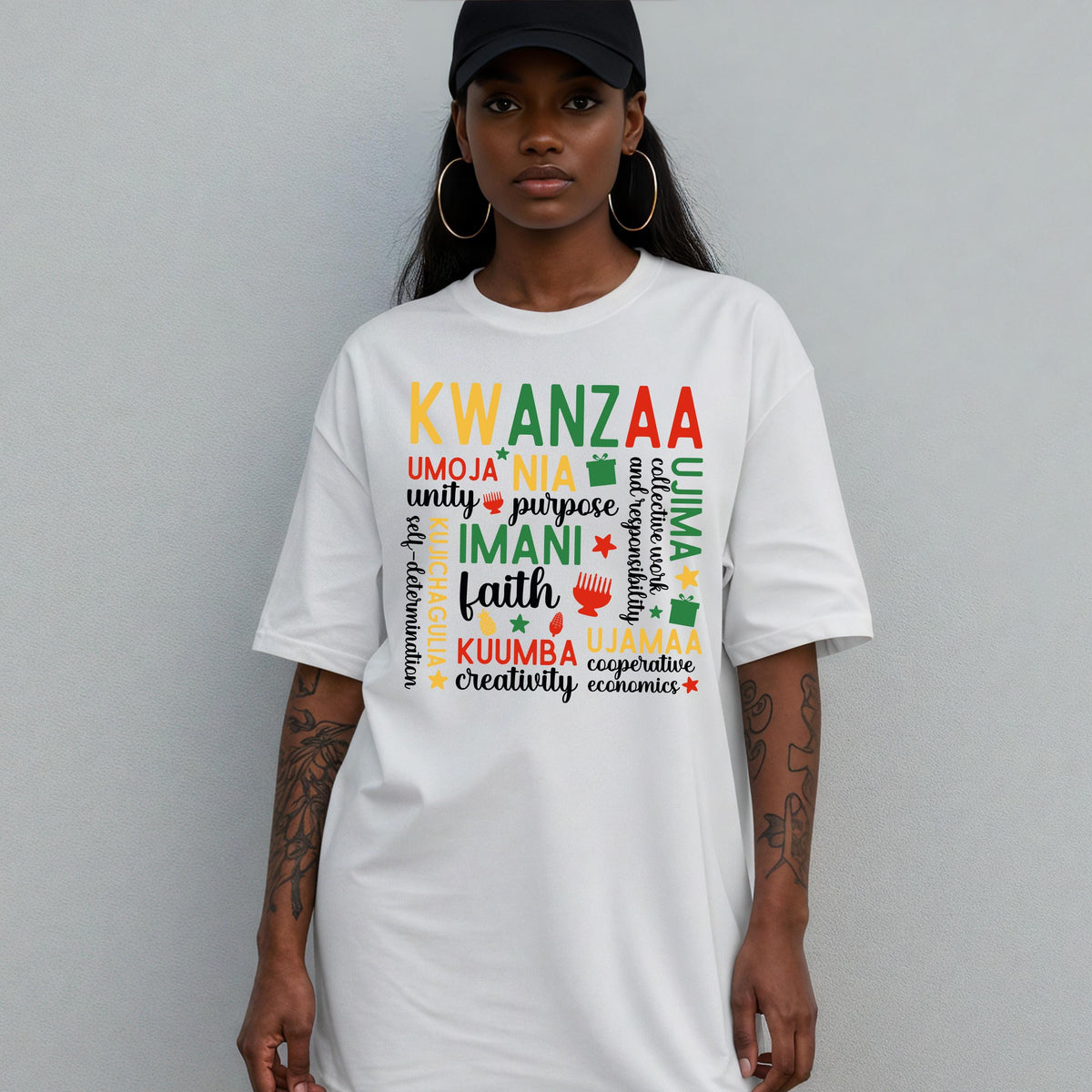 Happy Kwanzaa Comfort Colors® Shirt, Kwanzaa Seven Principles Tee